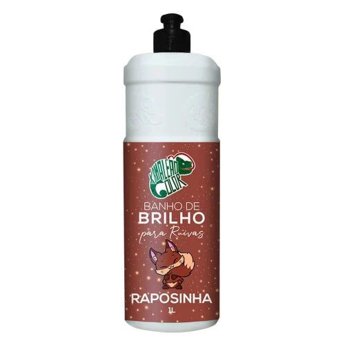 Red Hair Raposinha Brightness Bath Shine Silkiness Treatment 1L - Kamaleão Color