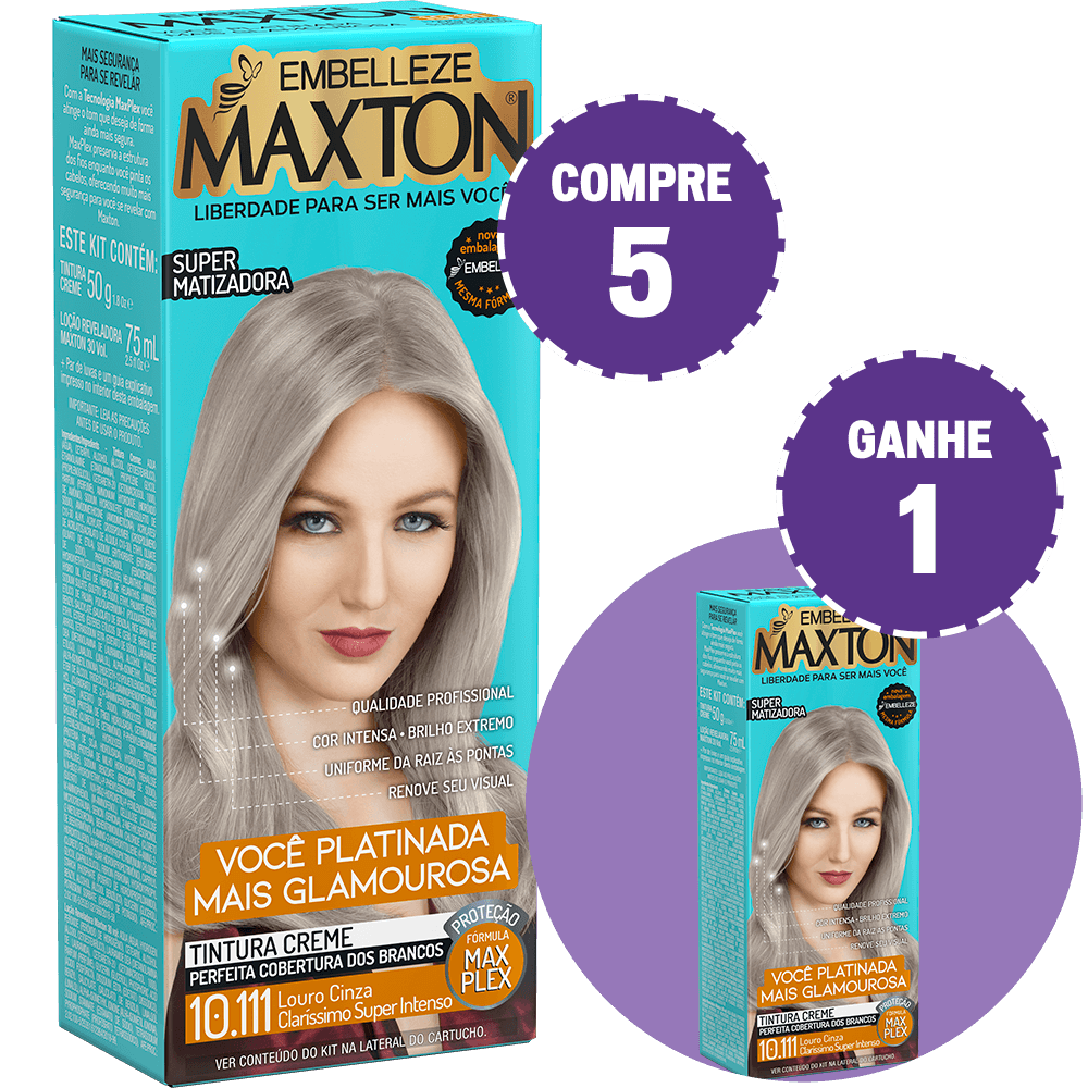 Maxton Blonde Platinum Blonde Gray Gray Super Intense