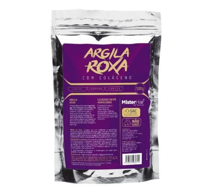 Revitalizing Moisturizing Purple Clay With Collagen Treatment 500g - Mister Hair