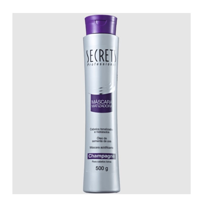 Champagne Grape Seed Oil Blond Hair Neutralizing Tinting Mask 500g - Secrets