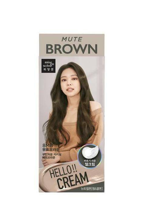 Mise En Scene Hello Cream Hair Color - Cool Brown 5CB - Palace Beauty Galleria