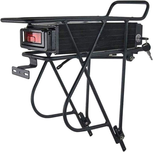 48V E-Bike Battery Pack 24.5AH Powerful Rear Rack Bicycle Battery with 50A BMS Cell for 1800W 1500W Motor, EBicycle Battery