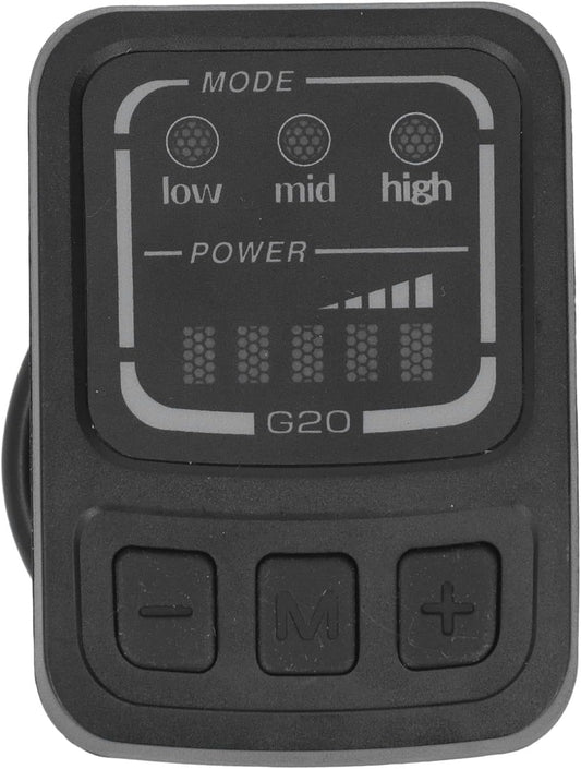 Tbest Electric Bike LED Display, G20 F Ebike Display Electric Scooter LED Display with Waterproof Interface