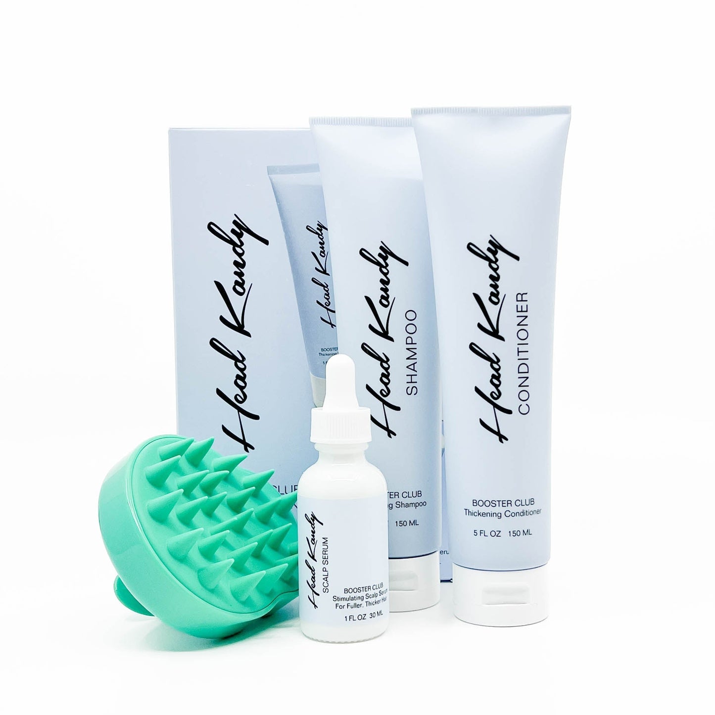 Booster Club Hair Thickening Kit + Scalp Massager