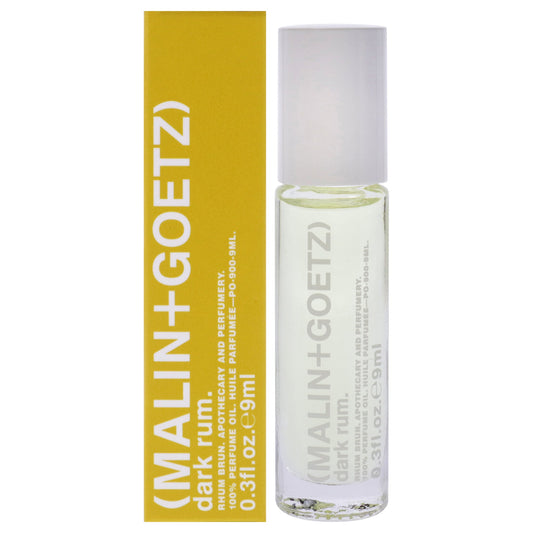 Dark Rum Perfume Oil by Malin + Goetz for Unisex - 0.3 oz Perfumed Oil Rollerball (Mini)