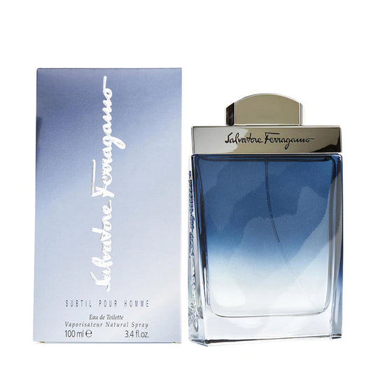 Subtil Pour Homme Men by  Salvatore Ferragamo Eau de Toilette Spray 3.4 oz