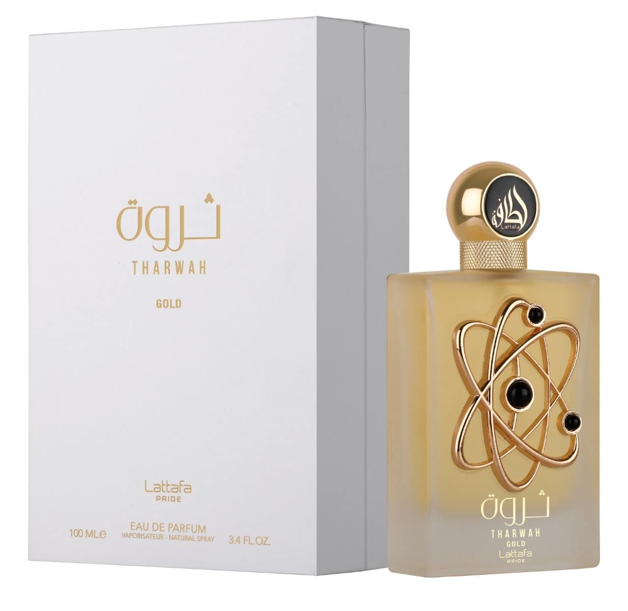 Tharwah Gold by Lattafa Eau De Parfum Spray 3.4 oz