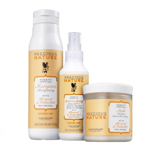 Special Precious Nature Colored Hair Almond Pistachio 3 Itens - Alfaparf Milano