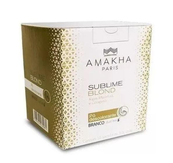 Sublime Blond White Dust Free Bleaching Powder Discoloration 500g - Amakha