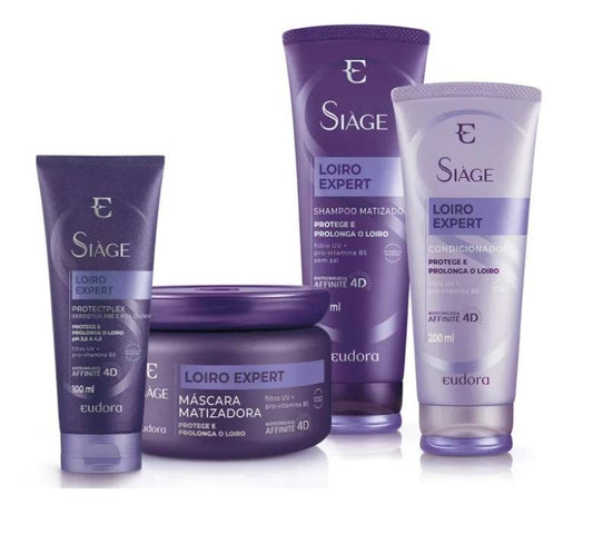 Siàge Loiro Expert Blond Protectplex Color Extend 4D Treatment 4 Itens - Eudora