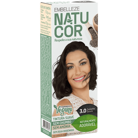 Natucor Hair Dye Naturally Lovely Dark Brown Complete C