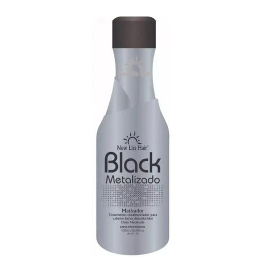 Black Metallic Tinting Color Intensifying Revival Hair Mask 500ml - New Liss Hair