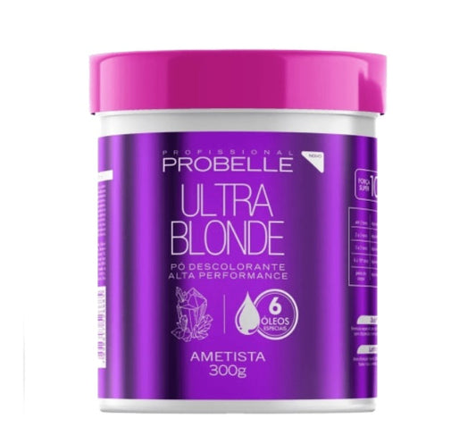Ultra Blonde Amethyst Bleaching Powder Hair Bleaching Treatment 300g - Probelle